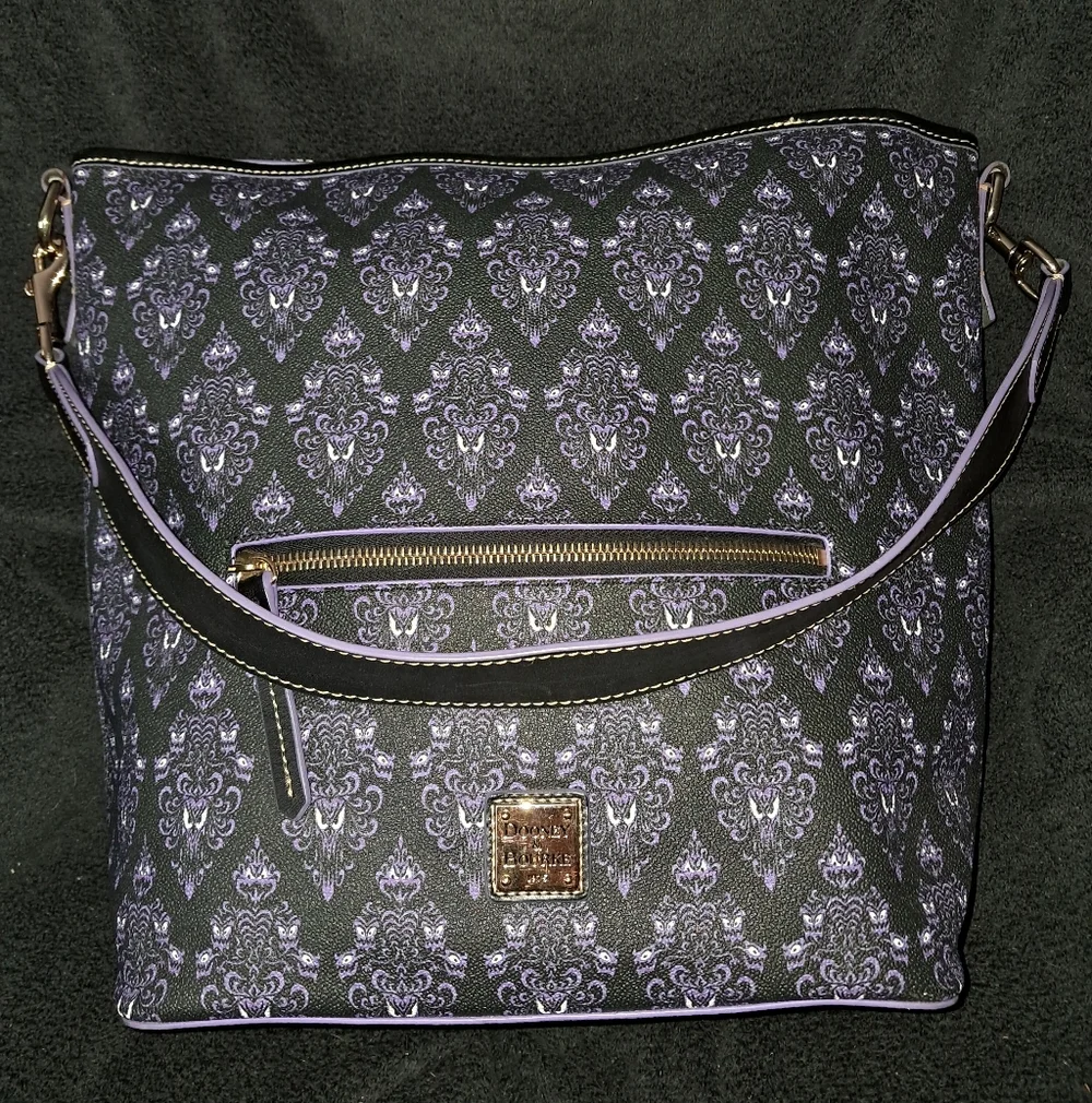 Dooney & Bourke Haunted Mansion Hobo Purse - Picture 1 of 6